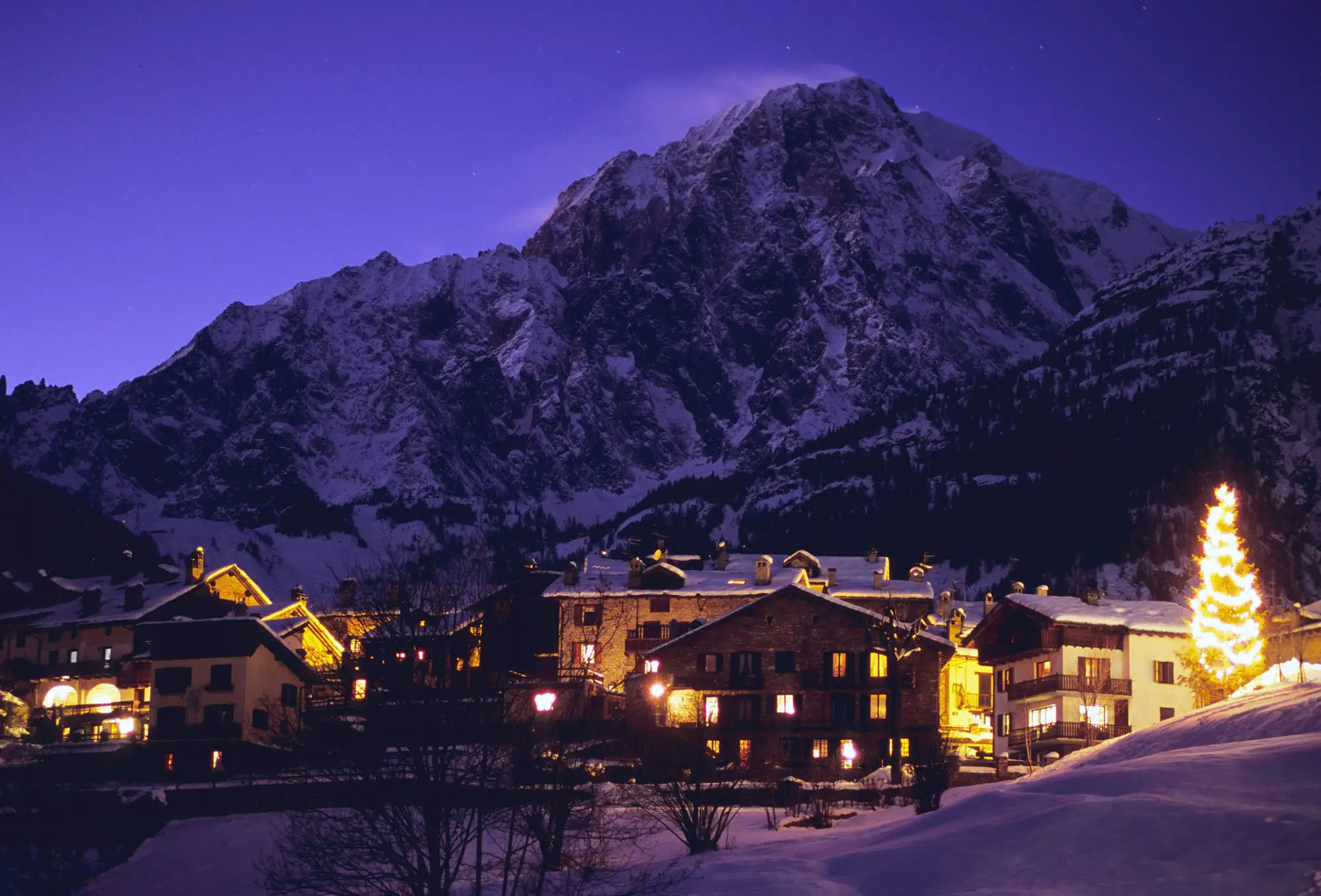 Courmayeur a town at the foot of Mont Blanc